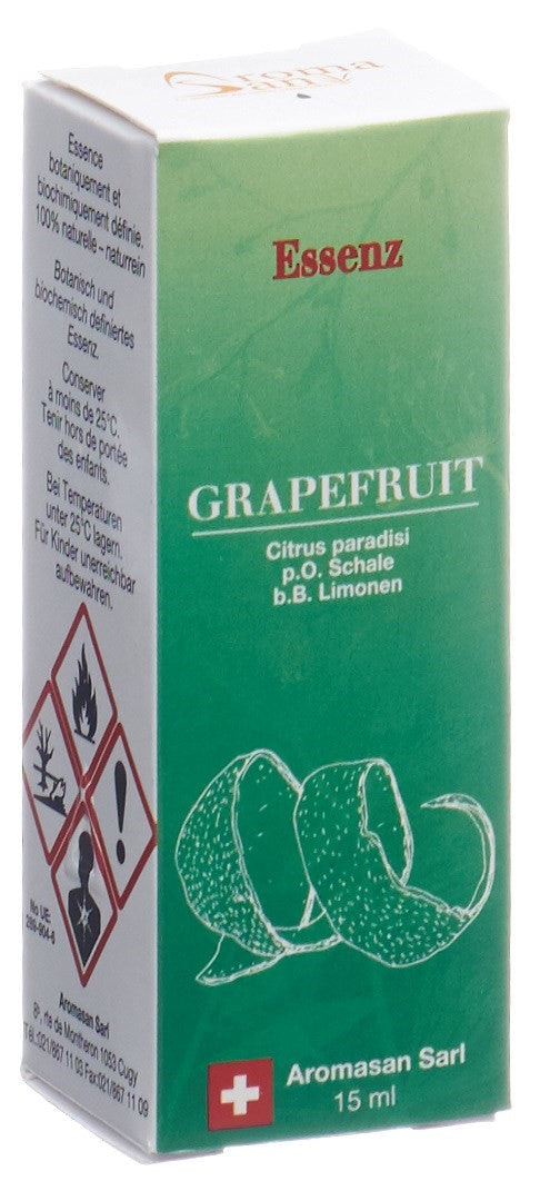 AROMASAN Huile Essentielle Pamplemousse Bio - Vitalité &amp; Bien-être | 15 ml
