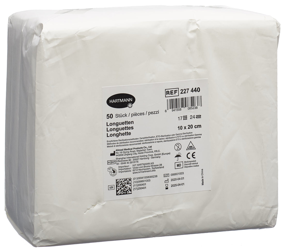 IVF Longuette T17 Absorbante 10x20cm 24 Couches 50 Pièces