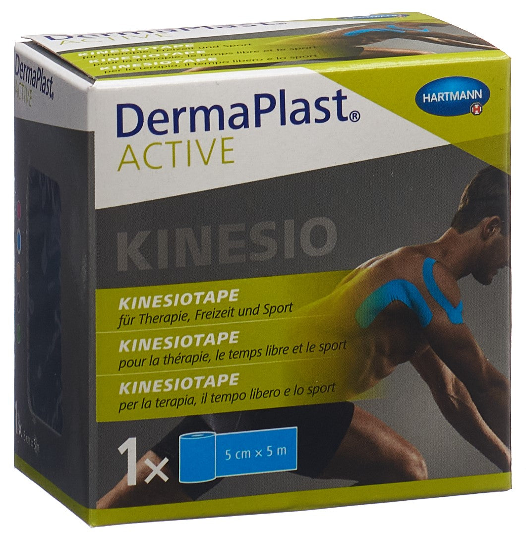 DERMAPLAST Kinesiotape Active Bande Bleue | 5 cm x 5 m