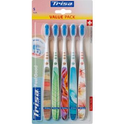 TRISA Feelgood Brosse à Dents Soft 5 Pièces | Soin Bucal Doux