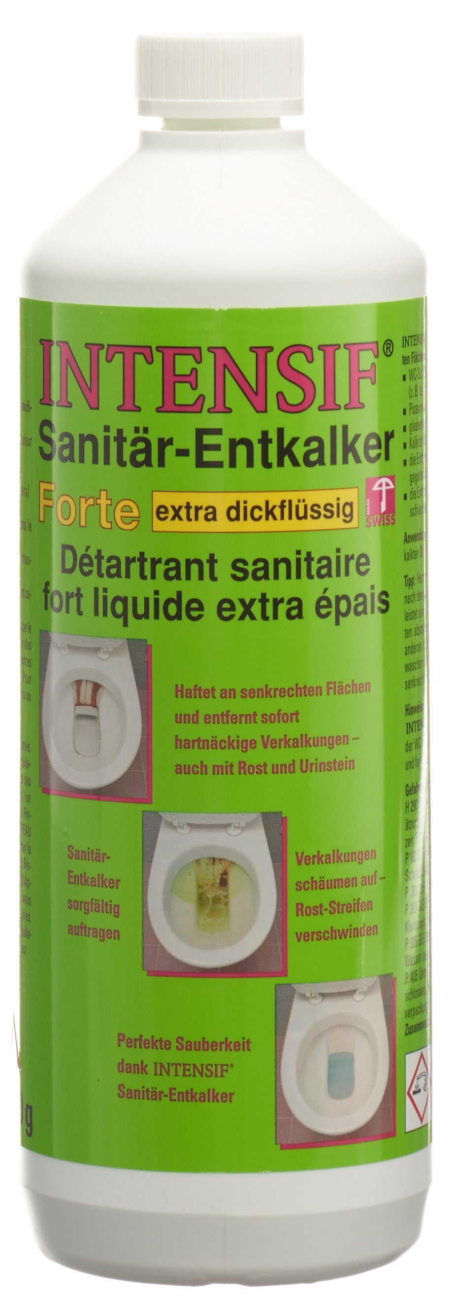 INTENSIF Détartrant Sanitaire Fort Liquide 1L | Anti-Calcaire Puissant