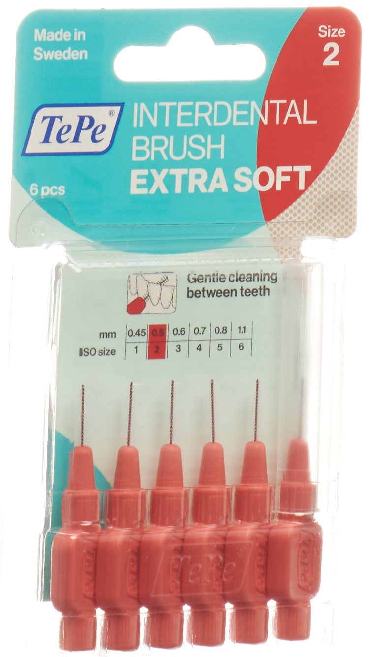 TEPE Brossettes Interdentaires X-Soft 0.50mm | Lot de 6 Brosses