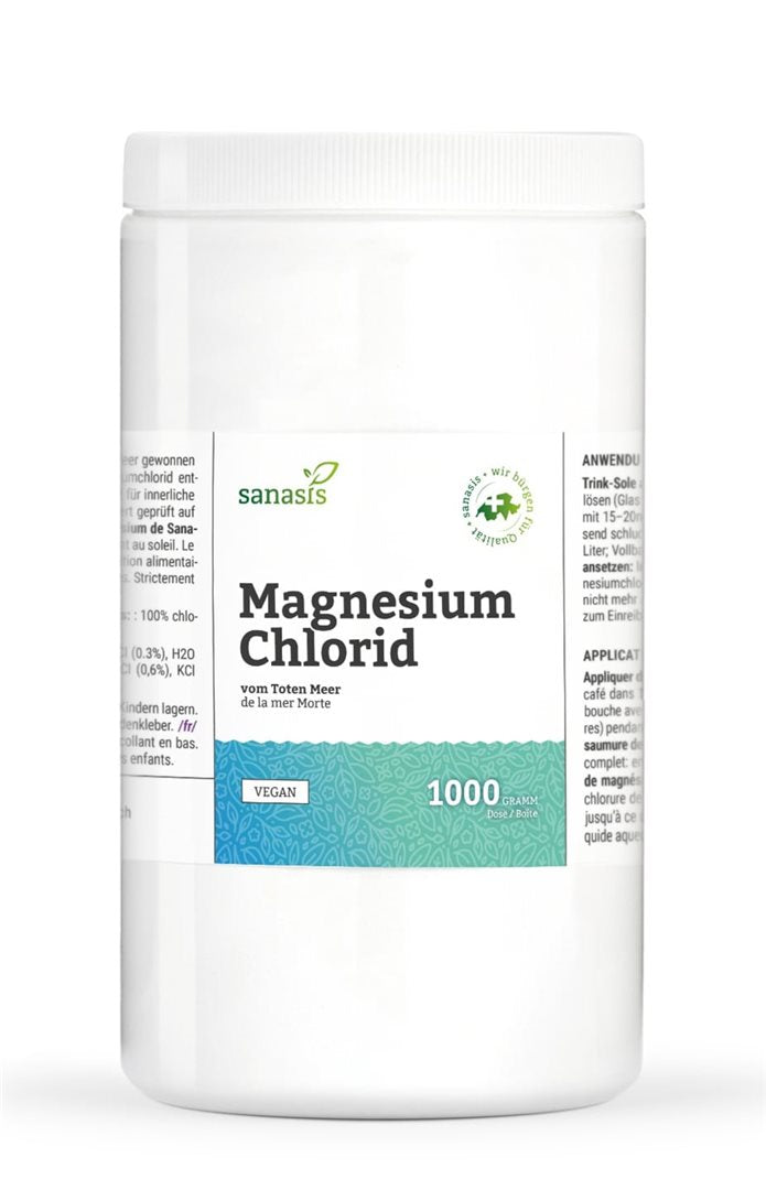 SANASIS Magnesium Chlorure Flocons 1000g | Bien-être &amp; Vitalité