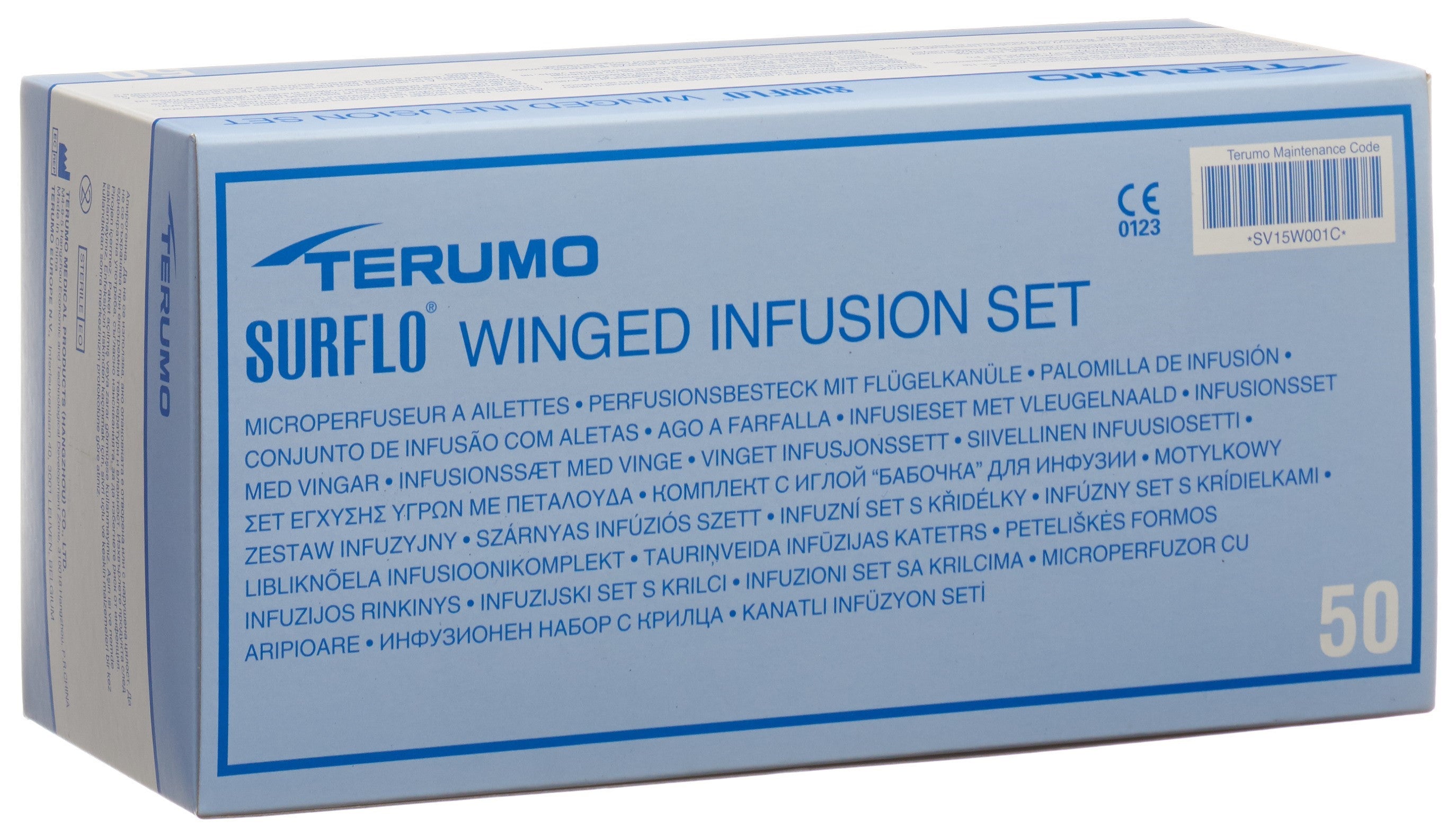 TERUMO Surflo Aiguille 23G 0.6x19mm Bleue 50 Unités | Confort &amp; Sécurité