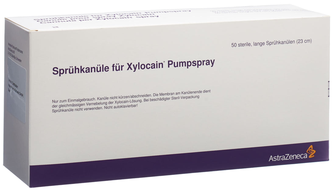 XYLOCAIN canule nébulisation longue stérile 50 pce