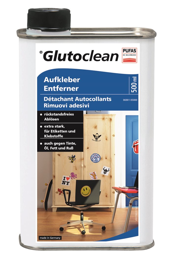 Glutoclean Dissolvant Adhésifs Puissant | Flacon 500 ml