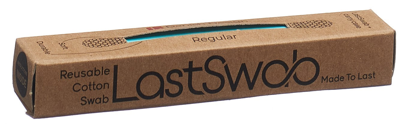 LASTSWAB Basic Coton-Tige Réutilisable Turquoise Écologique | Hygiène Intime