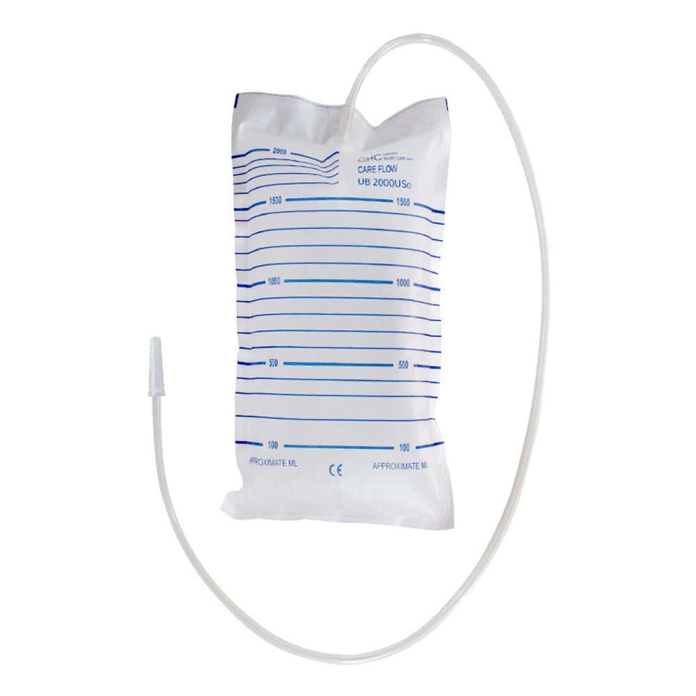 GHC CAREFLOW 2.0 L Poche à urine 90 cm pour Adulte | Lot de 10 pièces