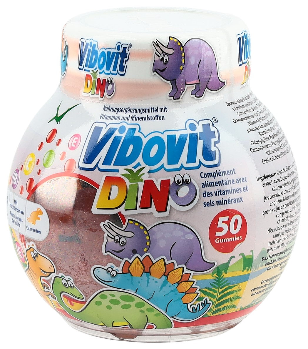VIBOVIT Dino gommes aux fruits bte 50 pce