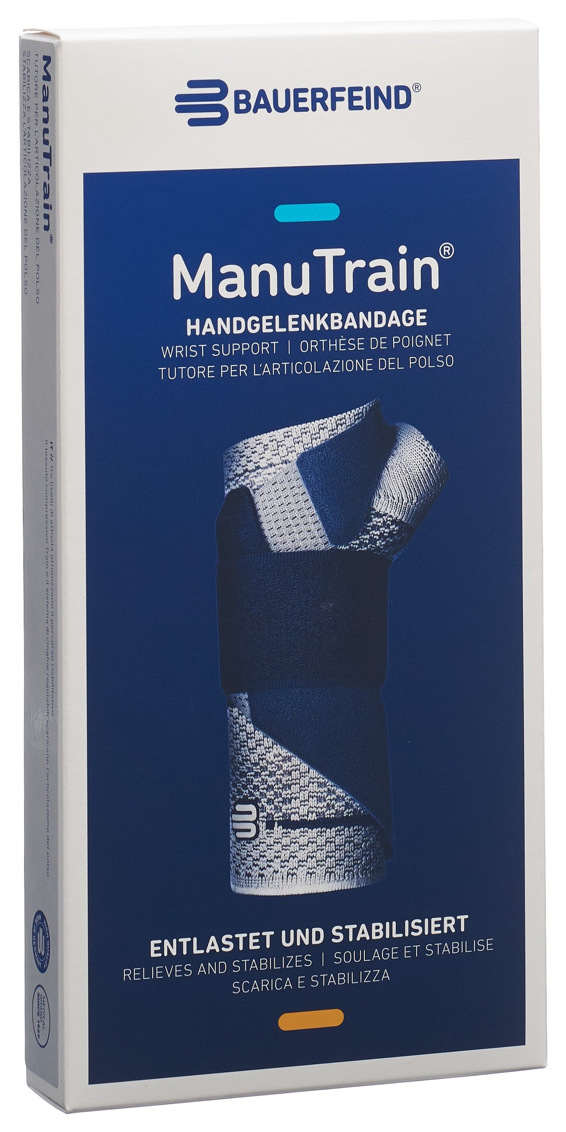 BAUERFEIND ManuTrain Orthèse Active Main Taille 5 | Soulagement Douleur