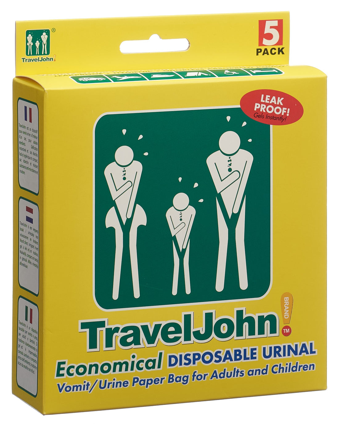 TRAVELJOHN Sacs Vomissements Urgence 5 Pièces | Confort &amp; Discrétion