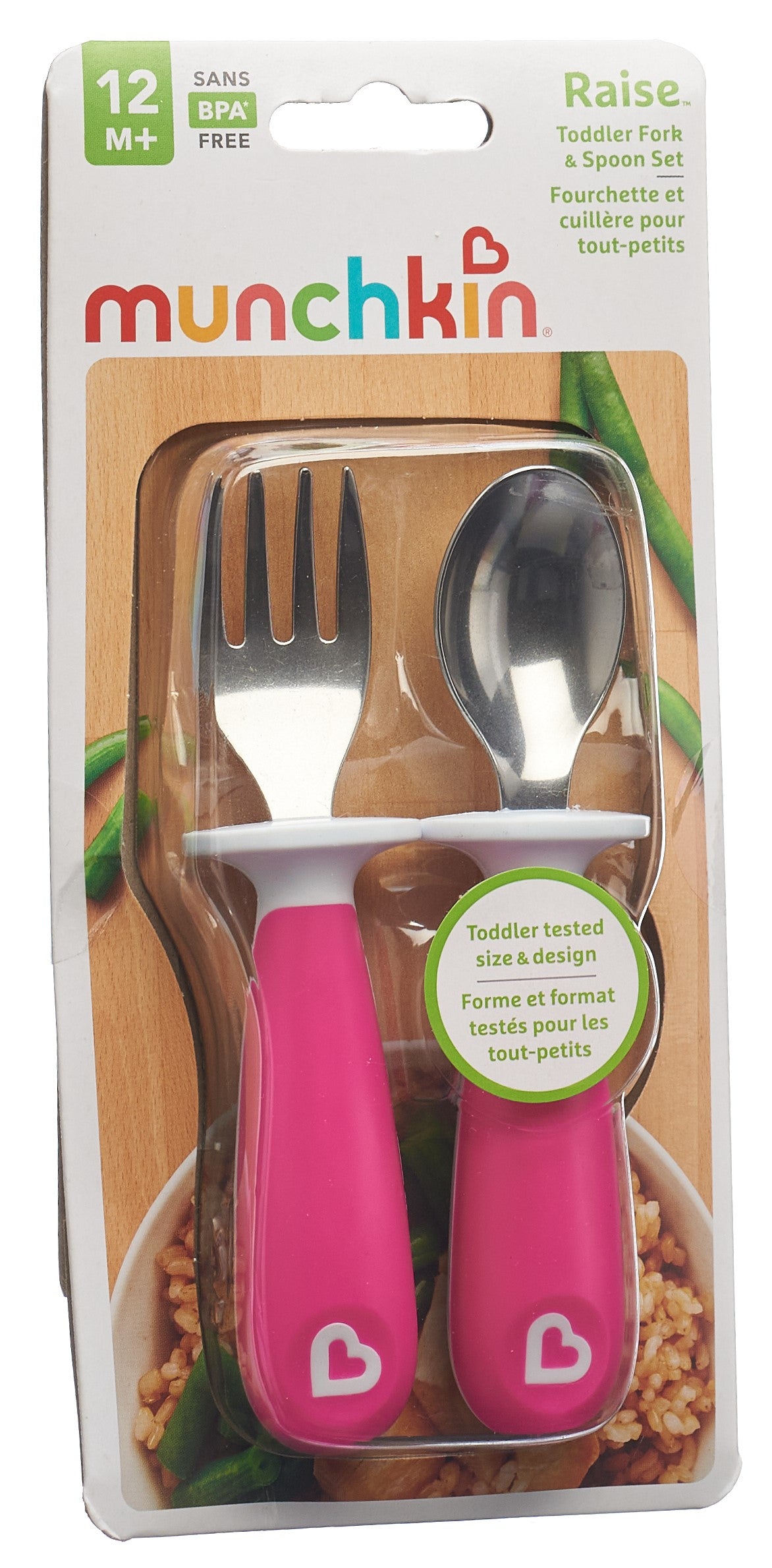 Munchkin Raise Fourchette Cuillère Inox 2 Pièces Bébé | Set Repas Ergonomique