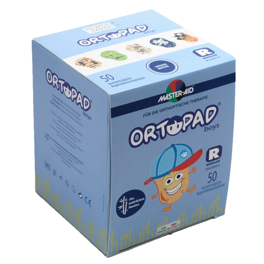 ORTOPAD Patch Occlusif Garçon 4 ans - Soin des Yeux | Boîte 50 Pièces