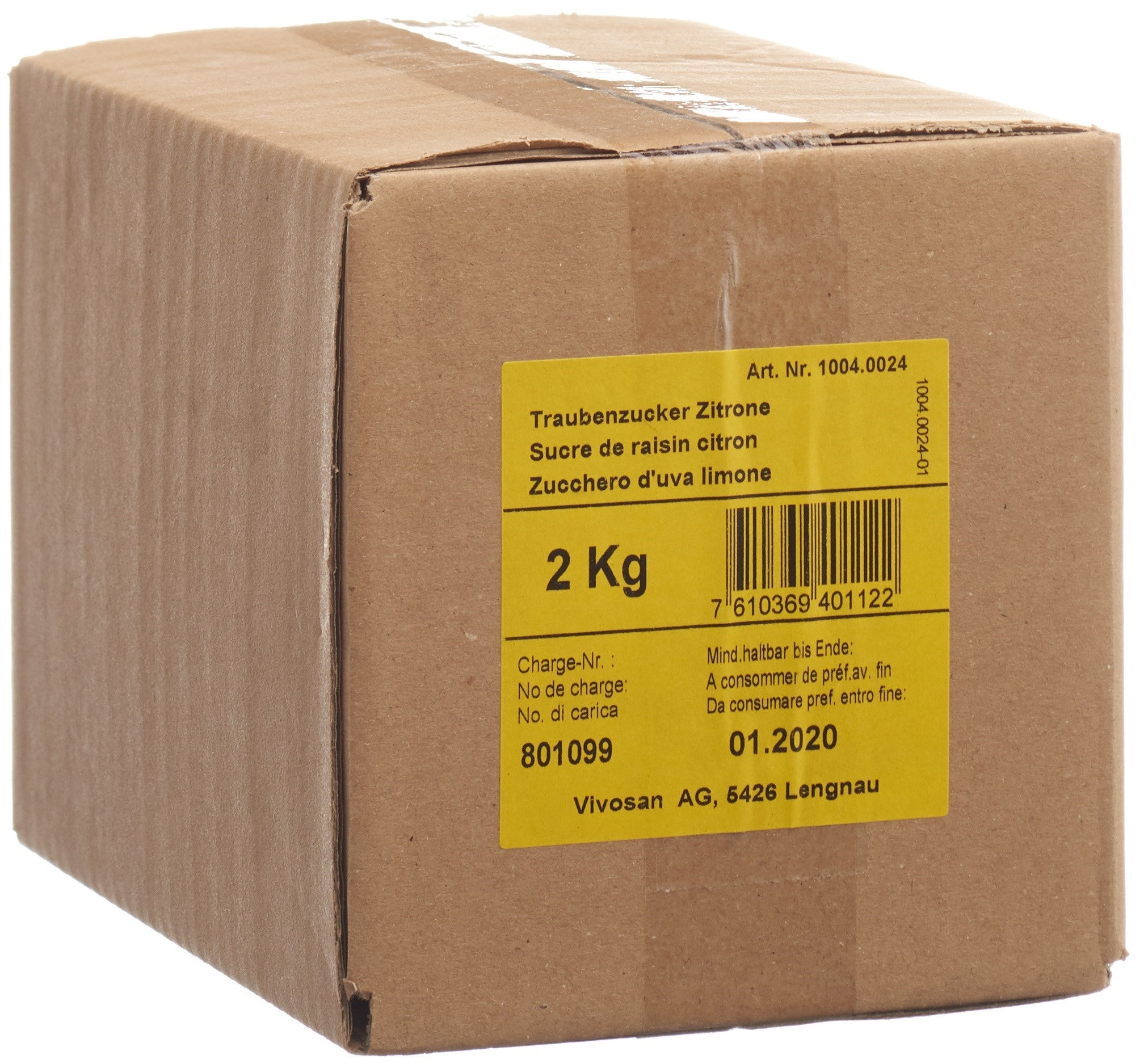 VIVOSAN sucre de raisin citron 2 kg