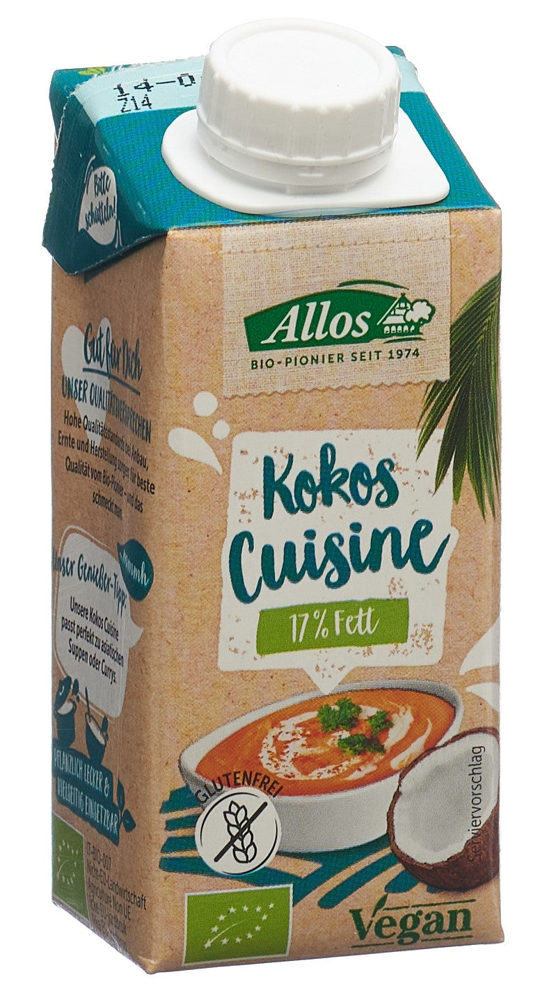 ALLOS Cuisine Coco Tetra 200 ml Bio | Lait Végétal Sain