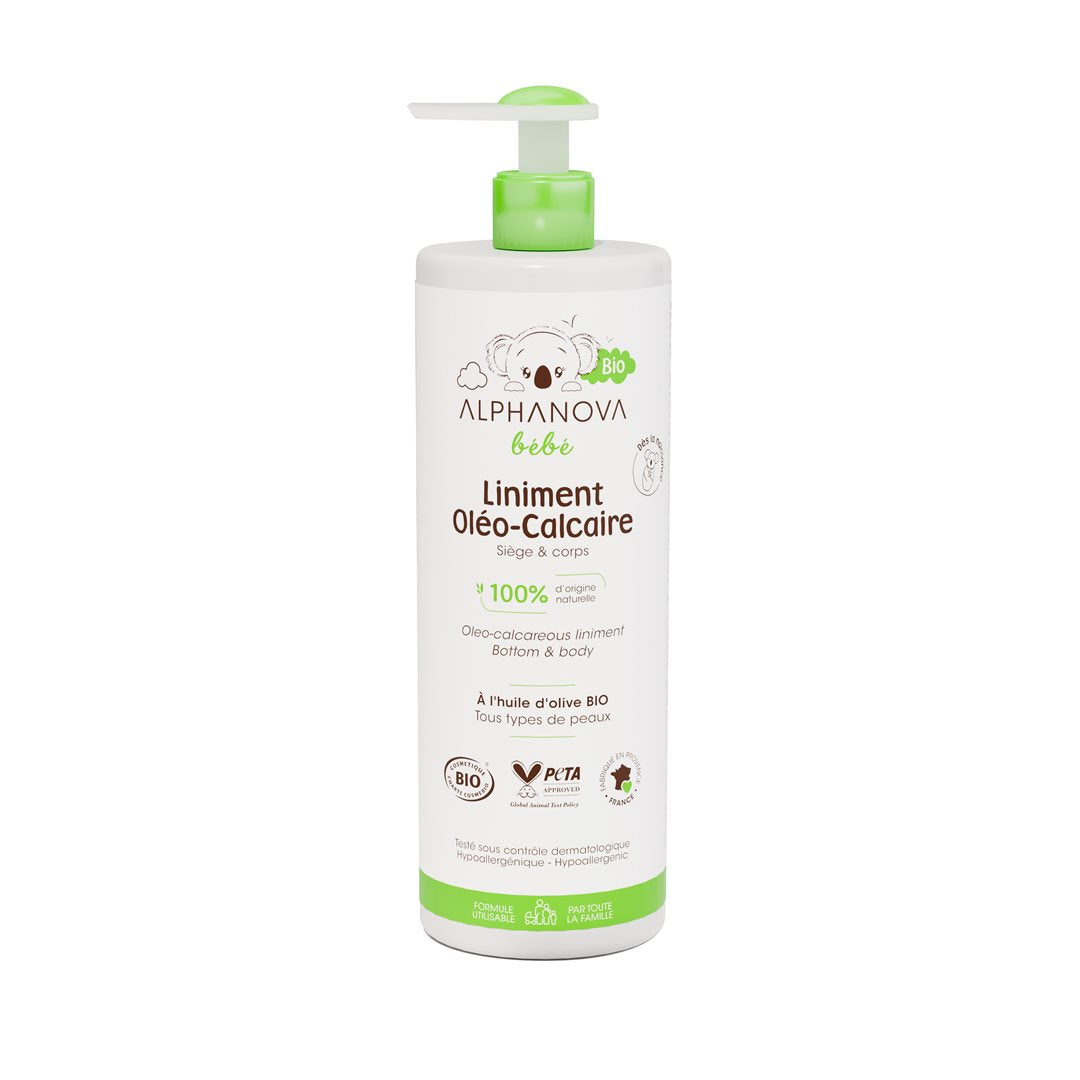 ALPHANOVA BB Liniment Oléo-Calcaire Bio 400 ml : Nettoie et protège