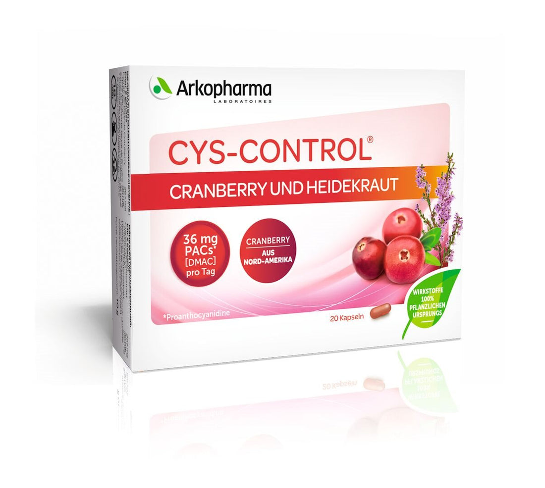 CYS-CONTROL Cranberry &amp; Bruyère - Solution Naturelle Infections Urinaires | 20 Capsules