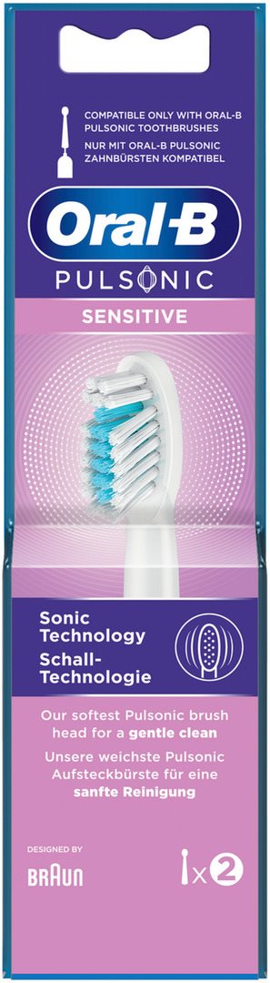 Oral-B Pulsonic Sensitive Brossettes Dentaires Douces 2 Pièces