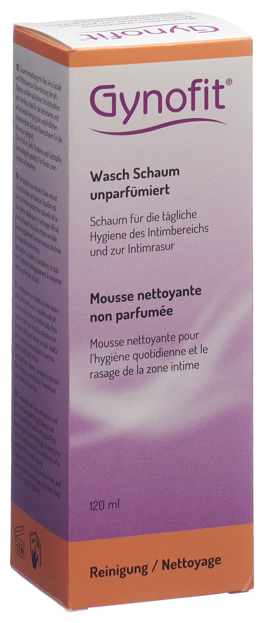 GYNOFIT Mousse Nettoyante Intime Non Parfumée Douceur 100 ml