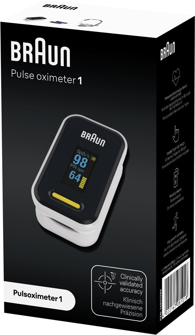 Braun Oxymètre de Pouls YK-81CEU - Mesure Précise SpO2 | Adulte