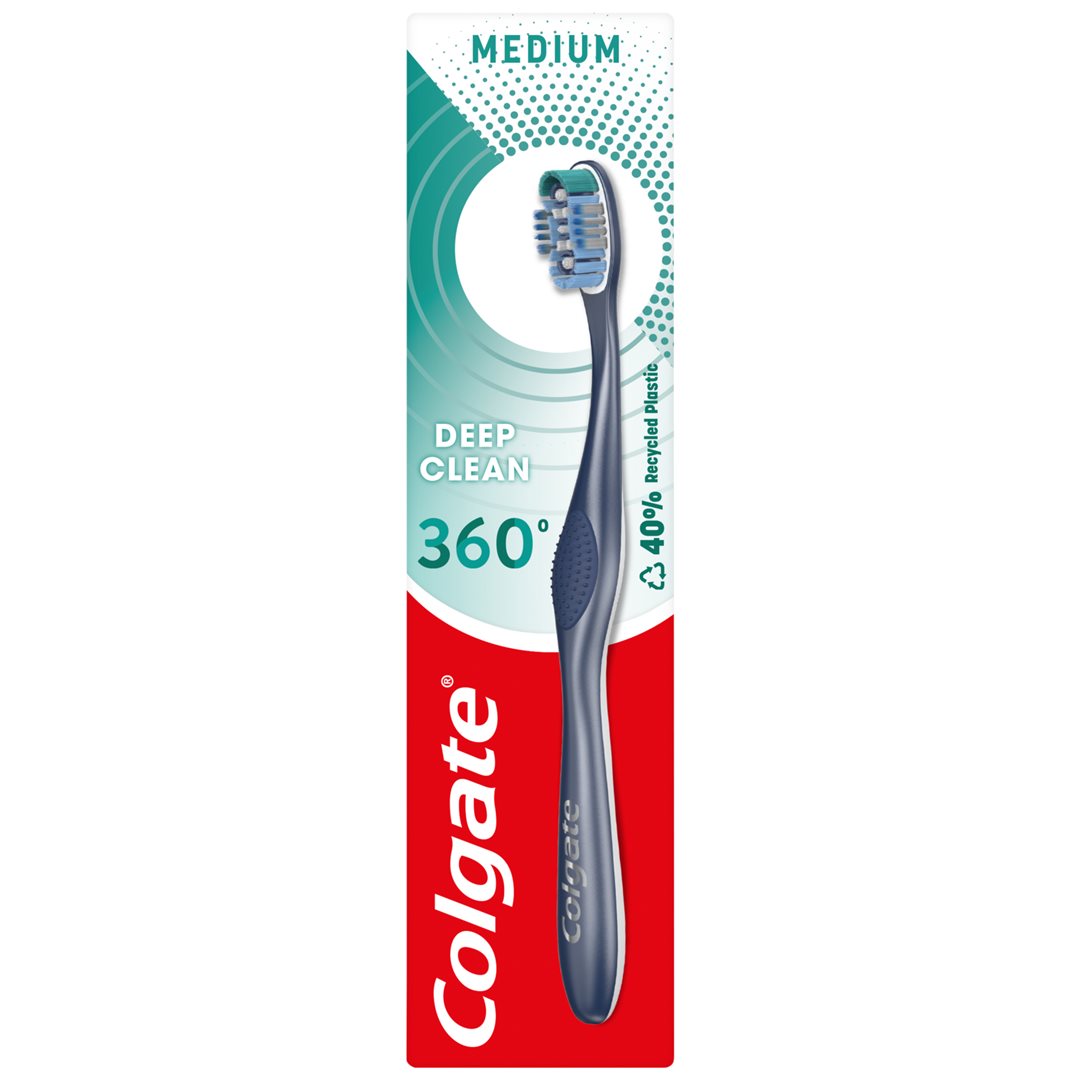 COLGATE 360° Brosse à Dents Medium Soin Complet | Pack 1