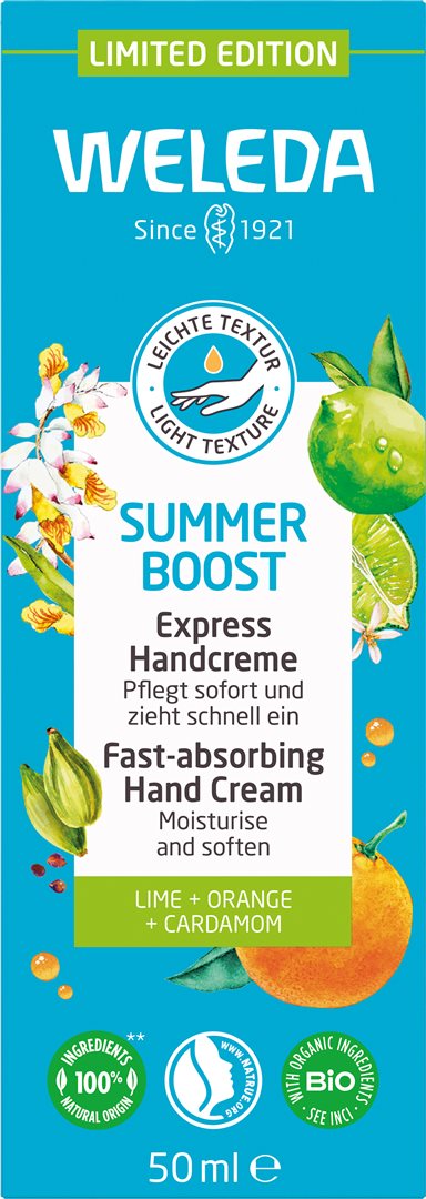 WELEDA crème mains express summer boost tb 50 ml