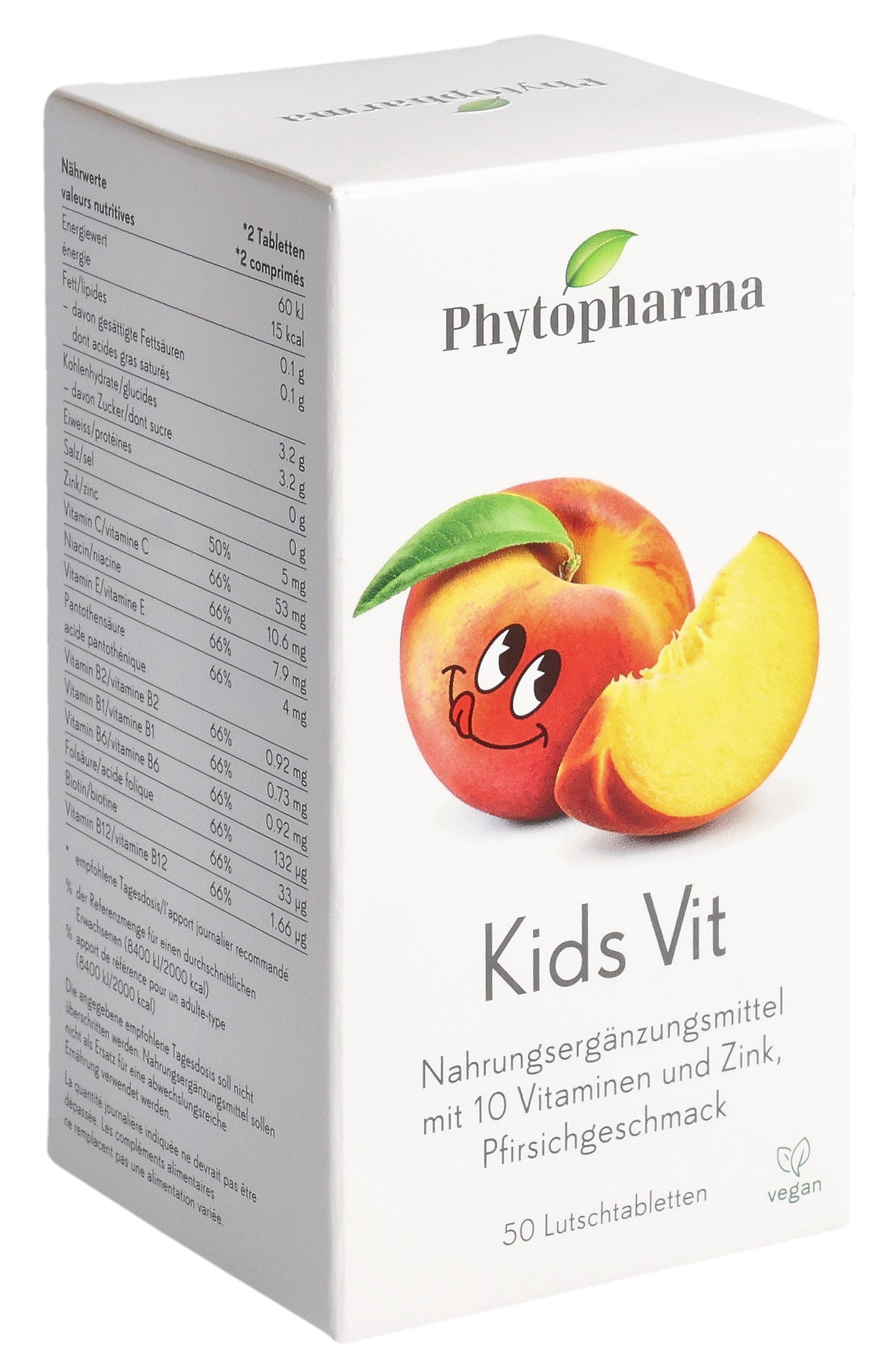 PHYTOPHARMA Vitamine C &amp; Zinc Enfants à sucer | 50 comprimés