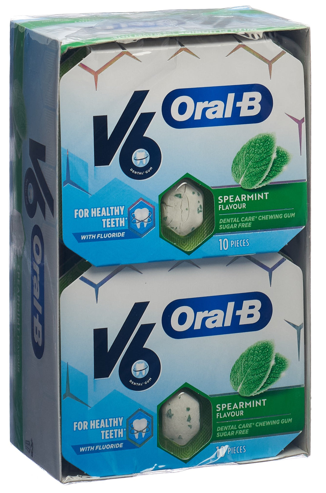 V6 chewing gum Spearmint 12 x 10 pce10 pce