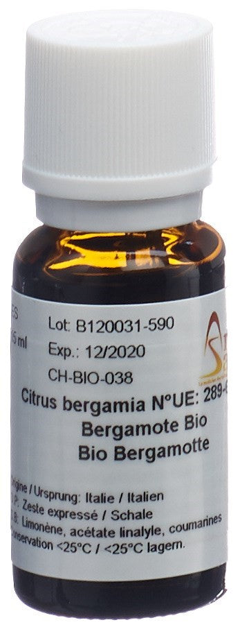 AROMASAN Huile Essentielle Bergamotier Bio - Relaxant &amp; Apaisant | 15 ml