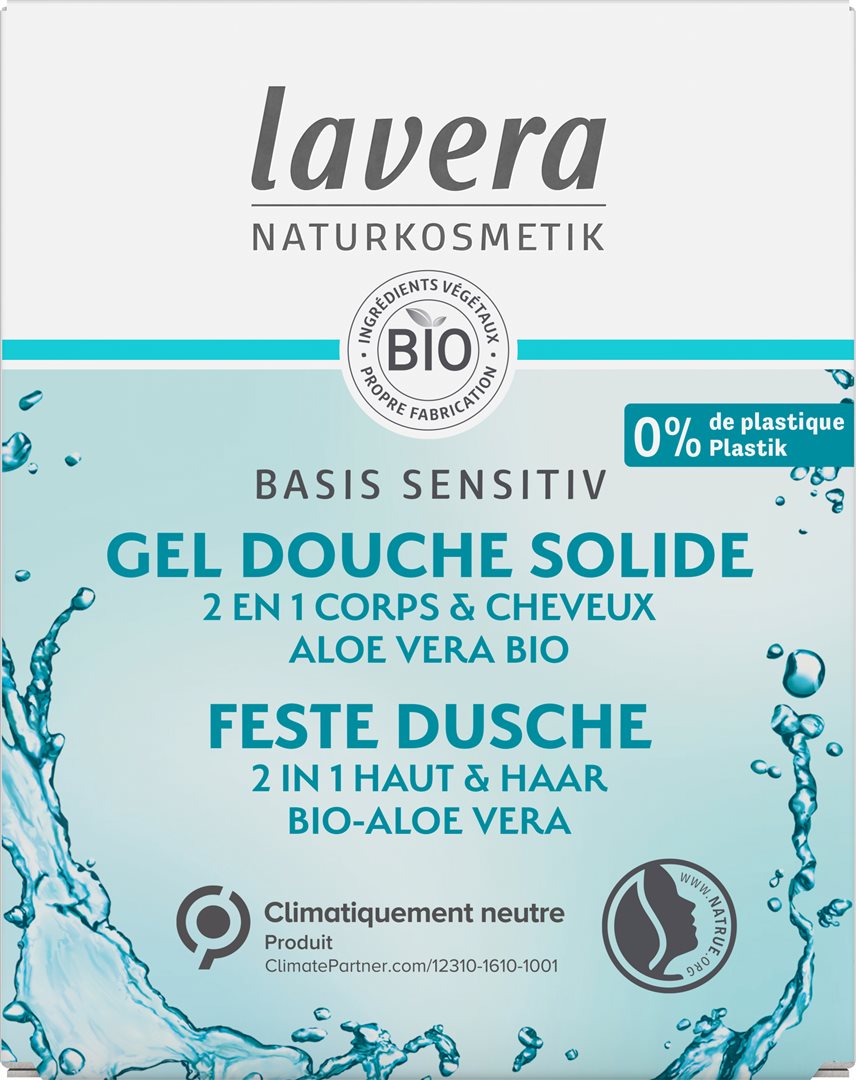 LAVERA Basis Sens Douche Solide Corps &amp; Cheveux Douceur | 50 g