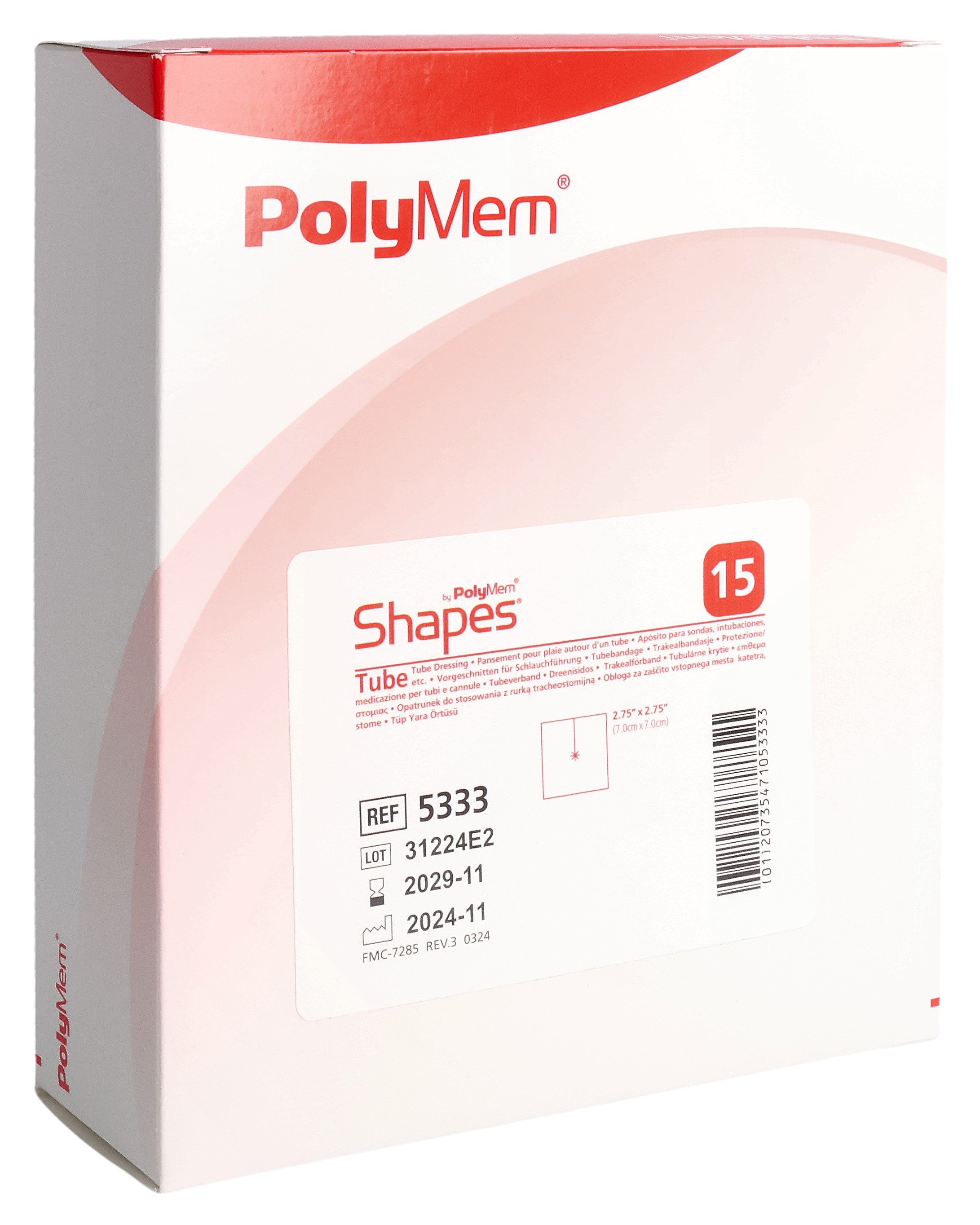 POLYMEM Pansement Hydrocellulaire 7 x 7 cm | 15 Pièces