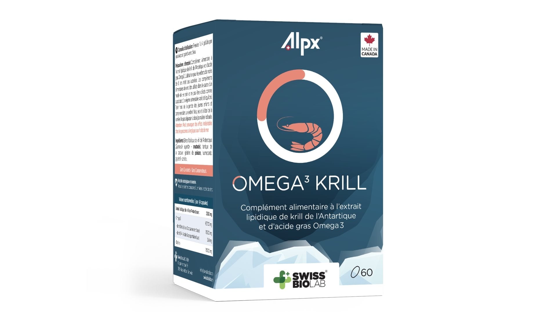 ALPX Omega 3 Krill Huile Marine Bienfaits Cardiovasculaires | 60 gélules