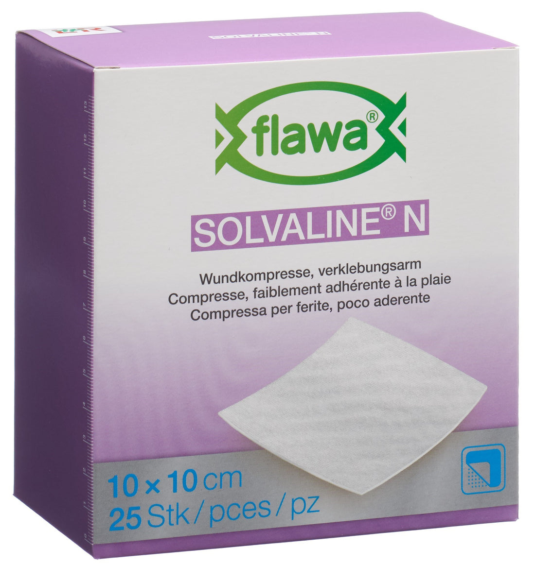 FLAWA Solvaline N Compresses Stériles 10x10cm | Lot de 25