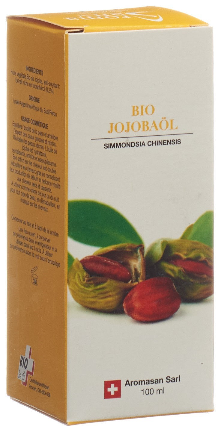 AROMASAN Huile Végétale Jojoba Bio Soin Visage &amp; Corps | 100 ml