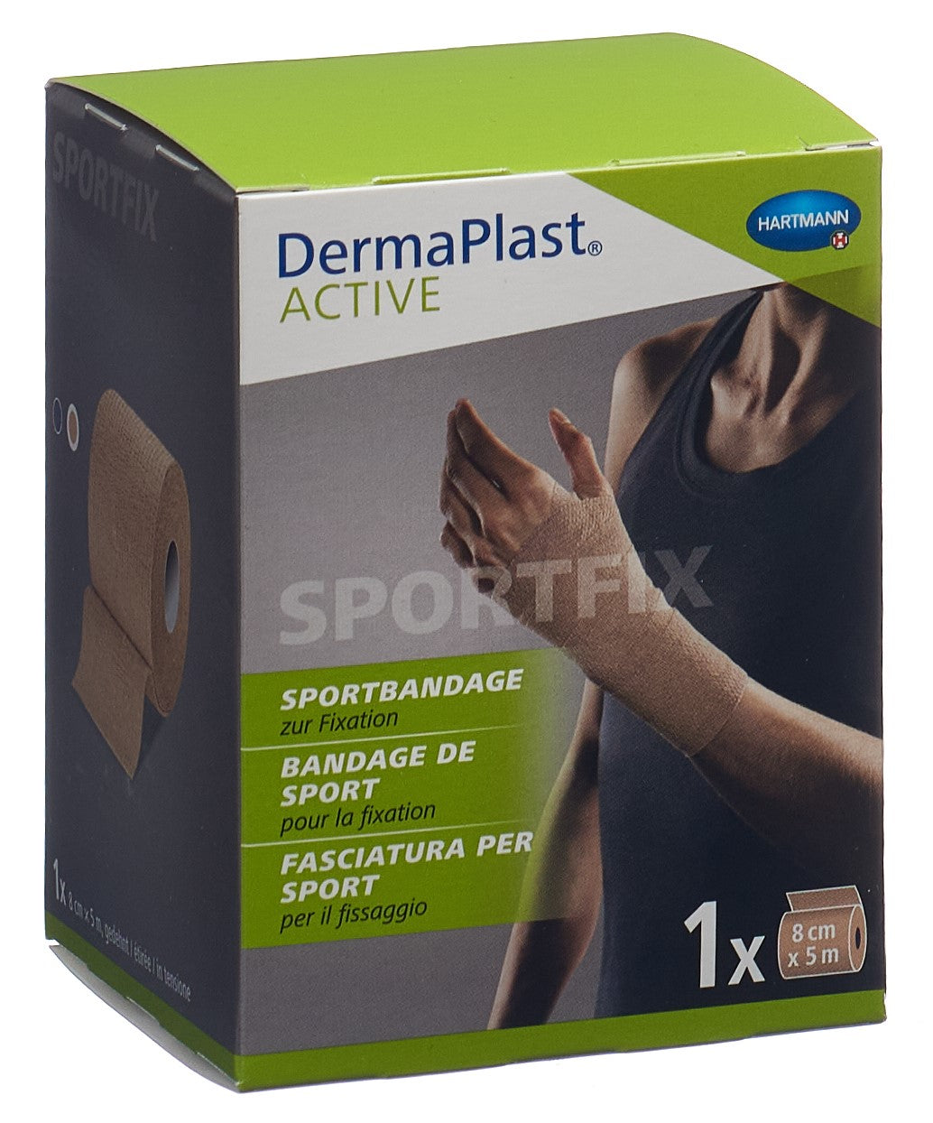DERMAPLAST Bandage Sport Active 8 cm x 5 m | Soutien &amp; Protection