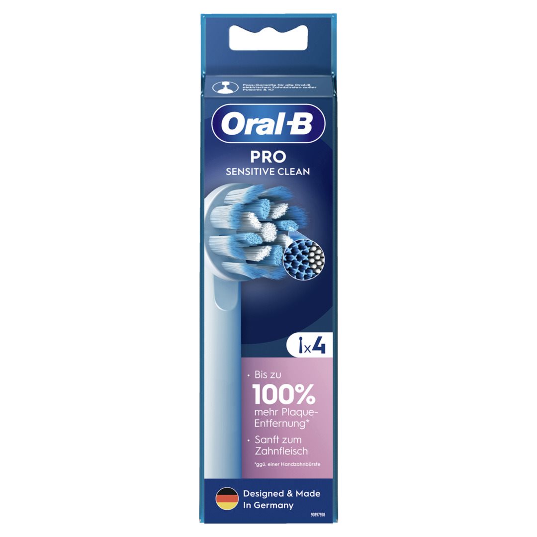 Oral-B Brossettes Sensitive Clean Pro 4 pièces | Douceur &amp; Efficacité