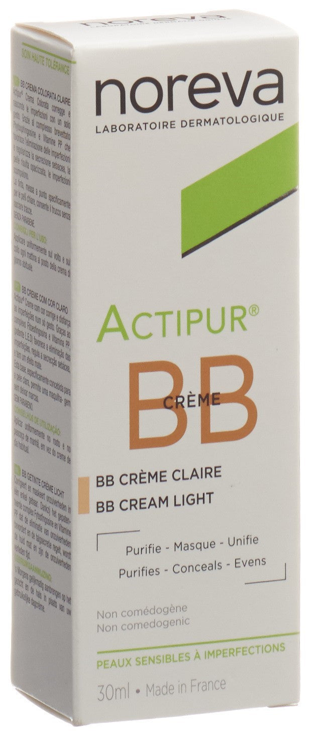 NOREVA ACTIPUR BB Crème Claire Peaux Mixtes à Grasses 30 ml