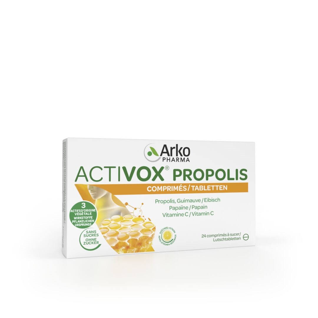 ACTIVOX propolis miel-citron cpr sucer 24 pce