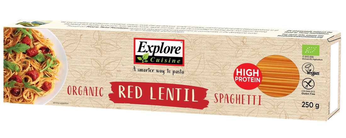 EXPLORE CUISINE Spaghetti Lentilles Corail Bio 250 g | Sans Gluten