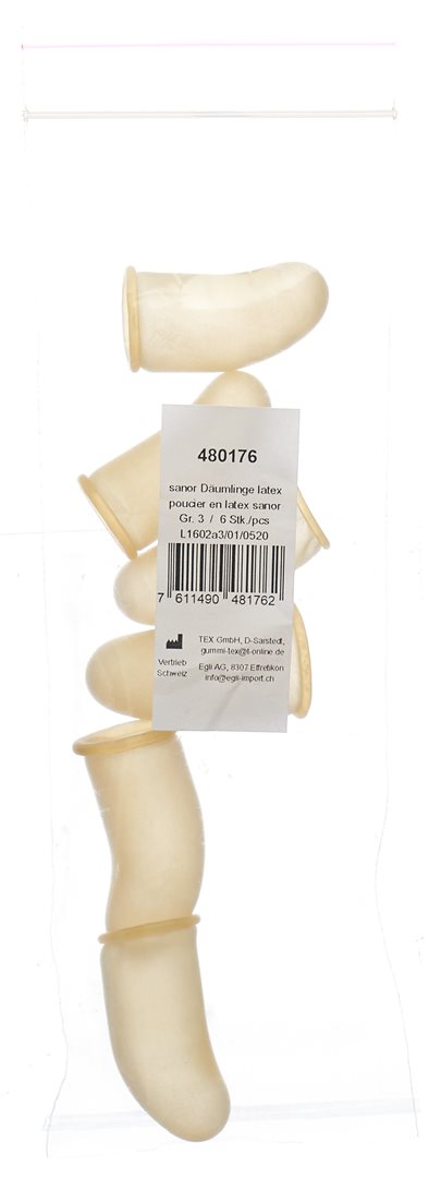 SANOR Gants Latex Taille 3 Protection &amp; Hygiène | Boîte 6 Paires