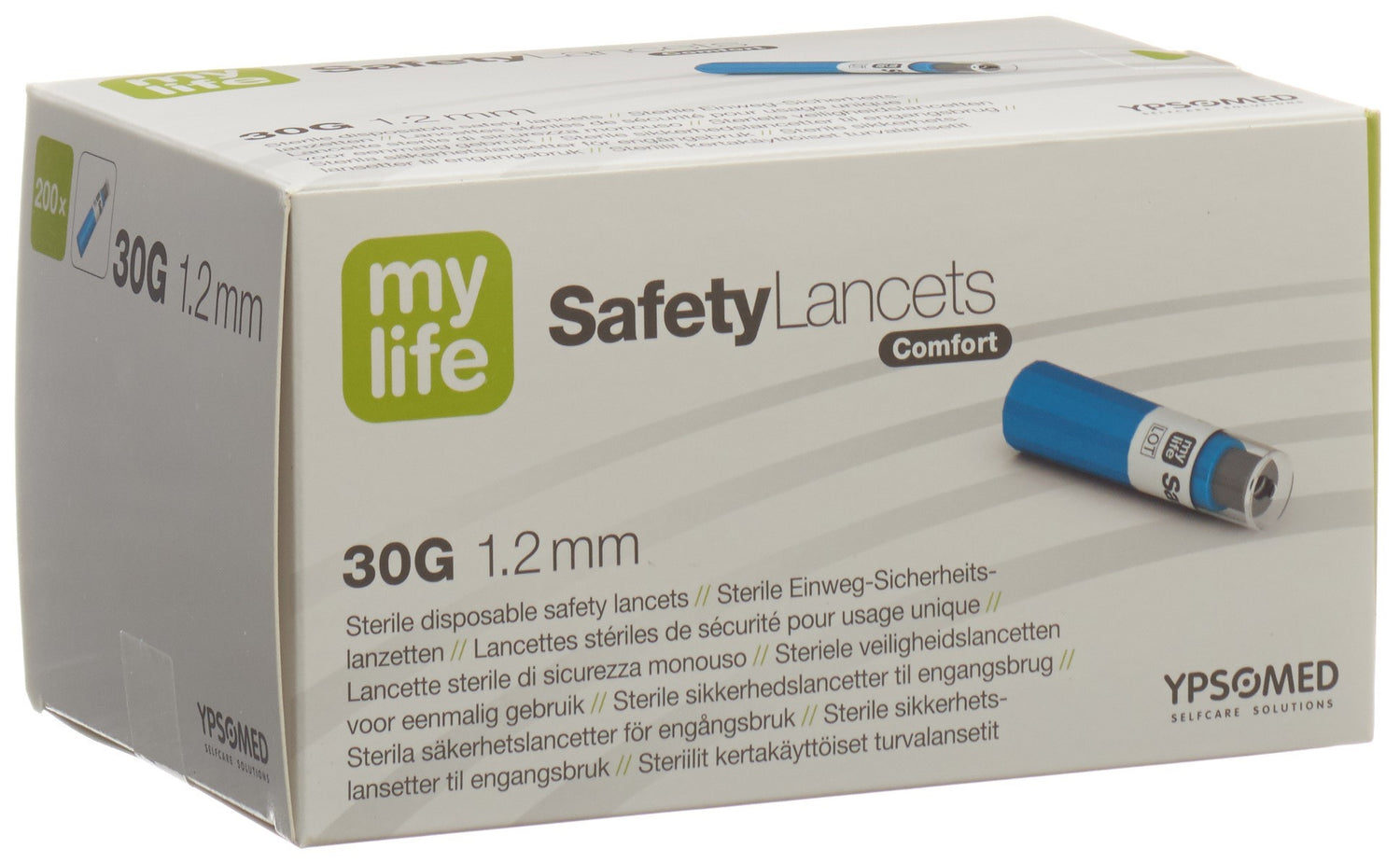 MYLIFE SafetyLancets Comfort Lancettes 30G 200 pièces | Confort &amp; Sécurité