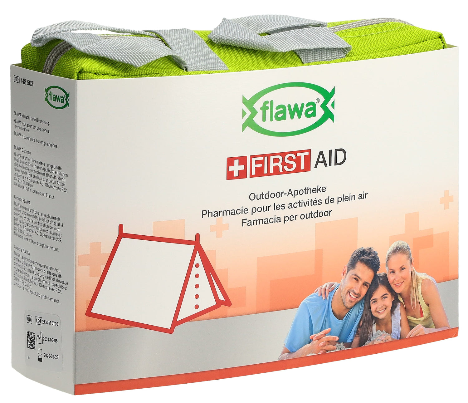 FLAWA Trousse de Premiers Secours Outdoor Citron - Kit Essentiel | Compact