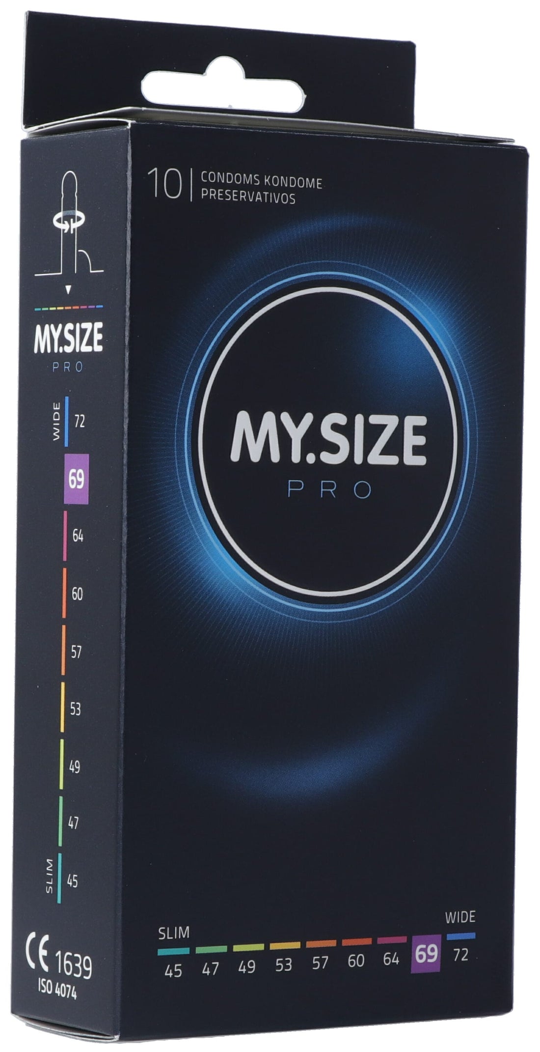 MY SIZE PRO Préservatifs XXL 69mm Confort &amp; Sécurité | Boîte 10 Pièces