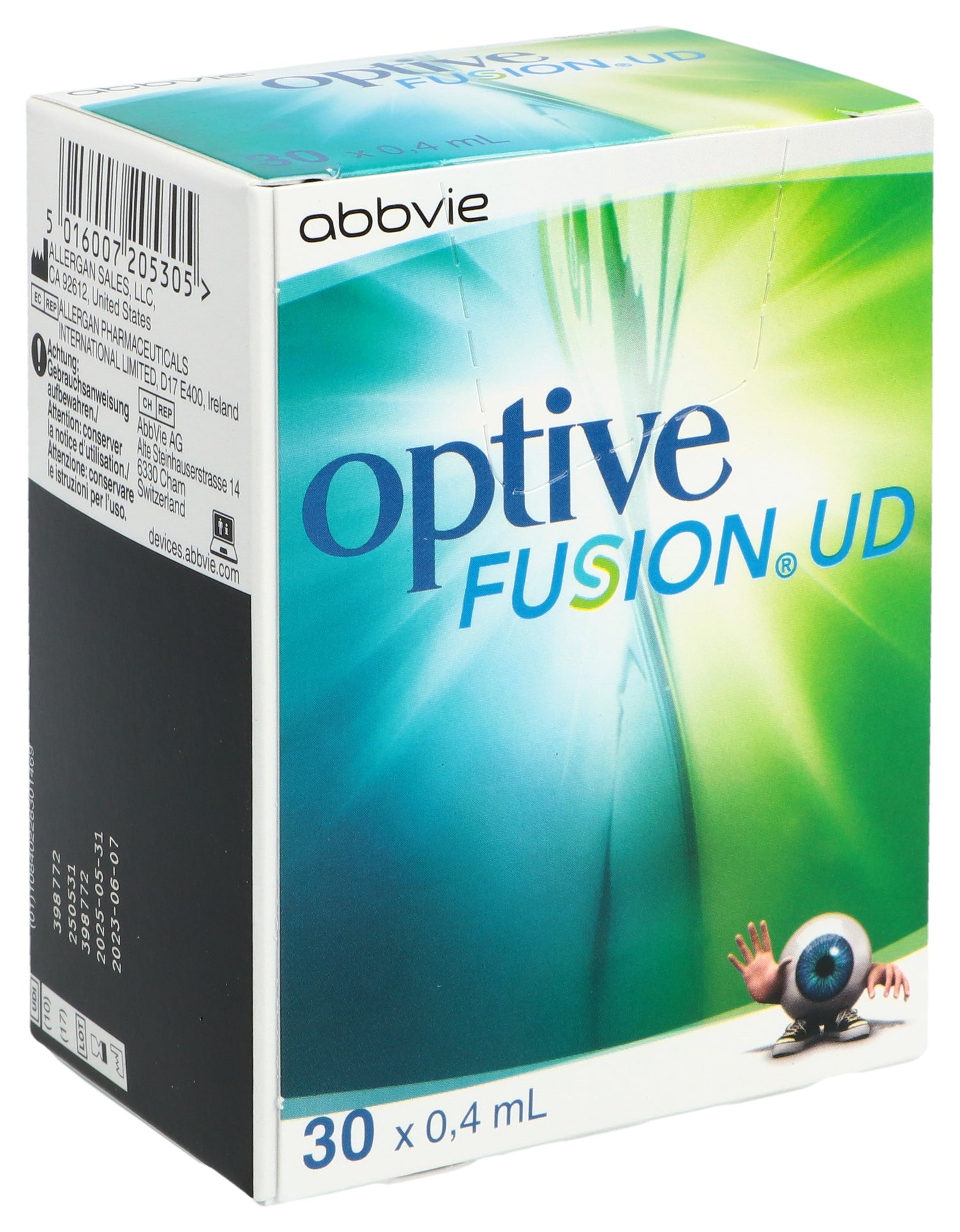 OPTIVE Fusion Gouttes Ophtalmiques Hydratantes | 30 Unidoses 0.4 ml