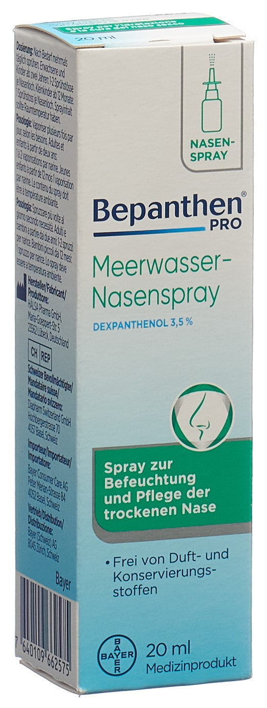 BEPANTHEN PRO Spray Nasal Eau de Mer Hydratant | 20 ml