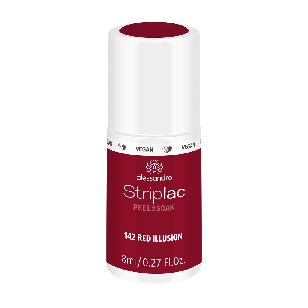 ALESSAN Striplac 2 0 Peel or Soak Red Illusion