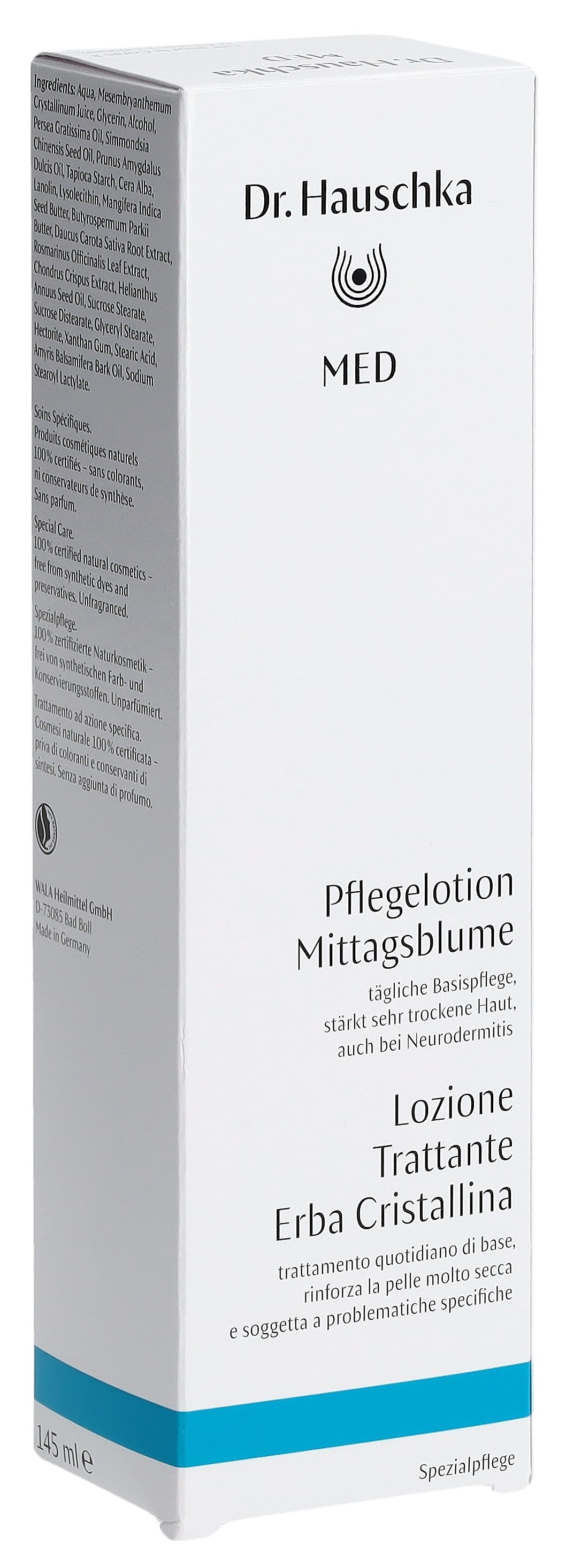 Dr. Hauschka Med Lait Corps Ficöide Cristaux 145 ml | Soin Apaisant