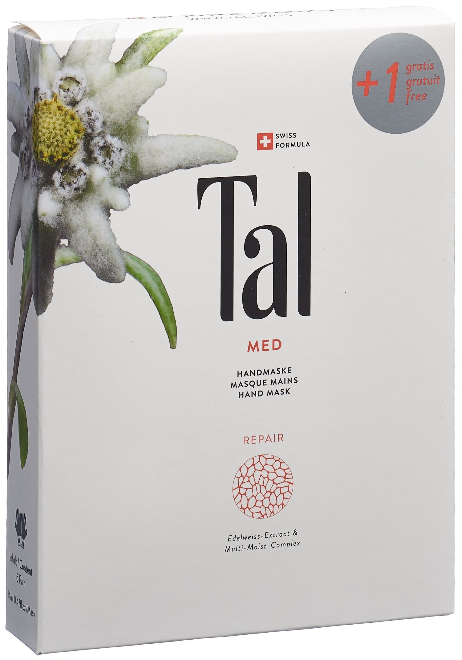 TAL Med Masque Mains Réparateur | Lot de 6 Sachets