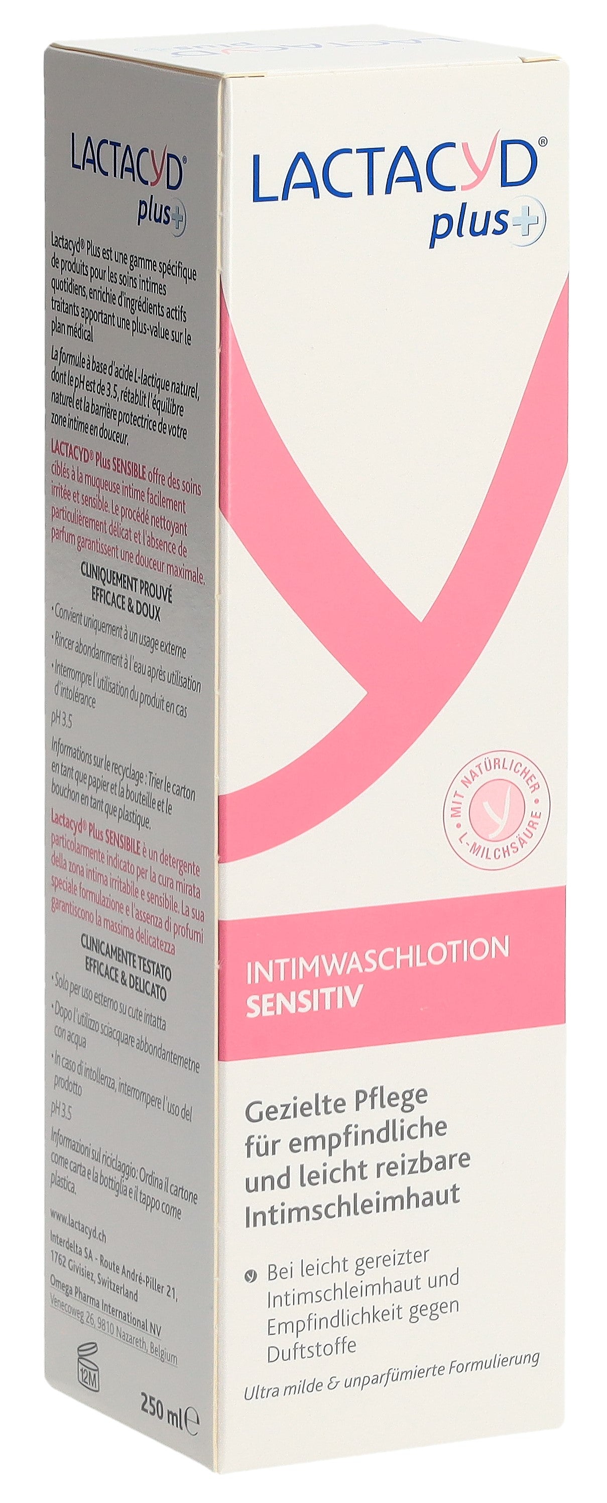 LACTACYD Plus+ Soin Intime Sensitive 250 ml