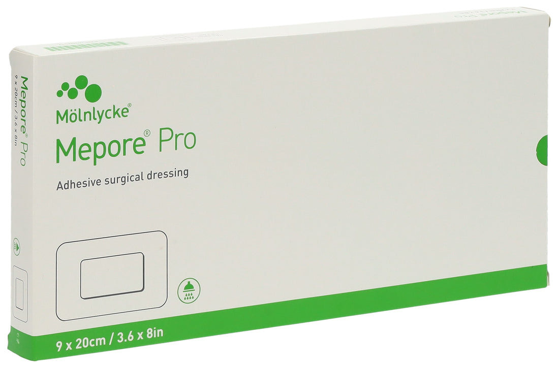 MEPORE PRO Pansement Adhésif 20x9cm + 14x4.5cm | 10 Pièces